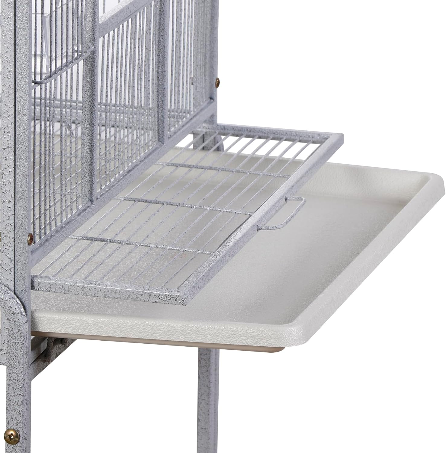 SUPER DEAL Jaula grande de hierro forjado de 53 pulgadas para cacatúas, conure, periquitos, pinzones, Budgie, Lovebird, canario, casa mediana para