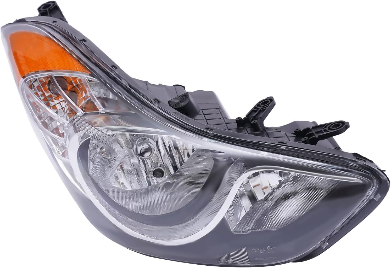 JINHZIXIU Para 2011 2012 2013Hyundai Elantra Sedan Conjunto de faro halógeno Faro delantero del pasajero Faro delantero 92102-3Y000 921023Y000