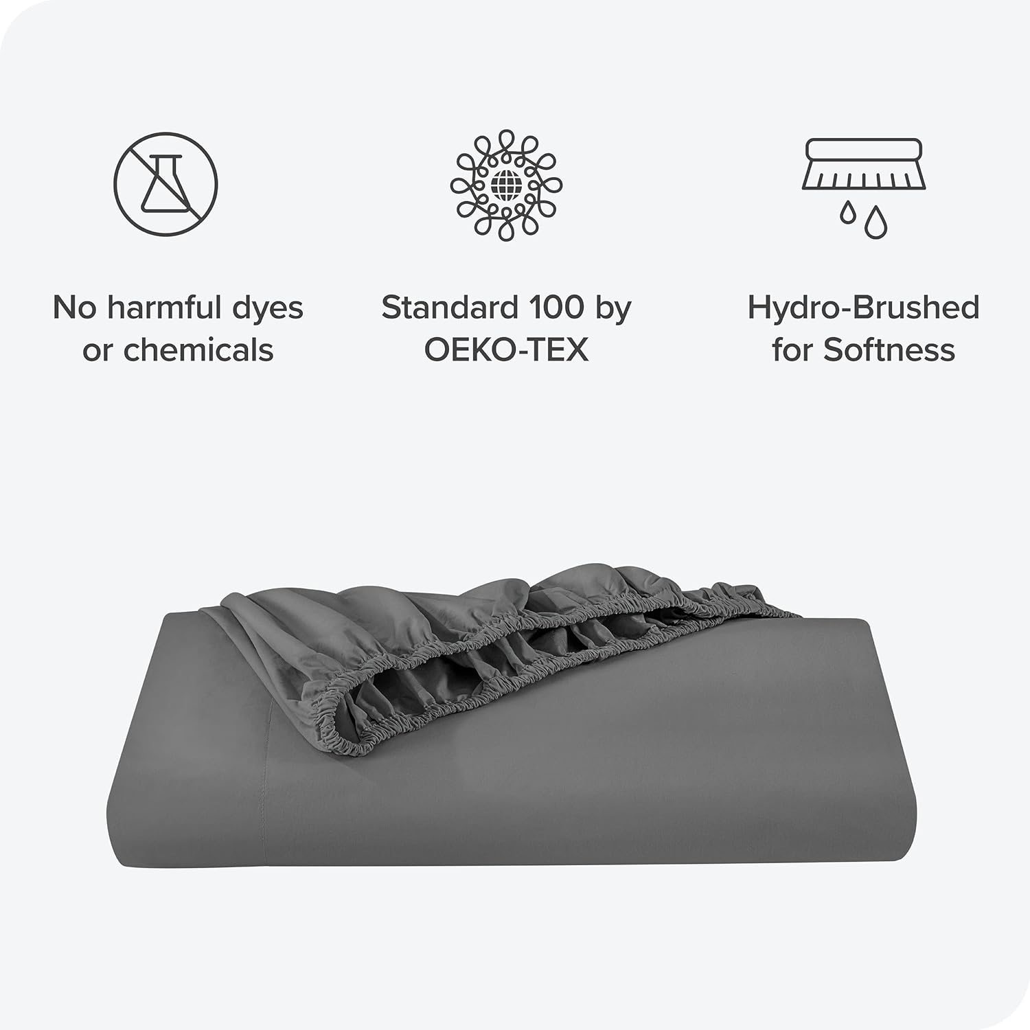 Bare Home Sábana bajera ajustable de 100 % algodón orgánico, tejido de percal vigorizante, ligera y transpirable, sábana bajera de bolsillo profundo
