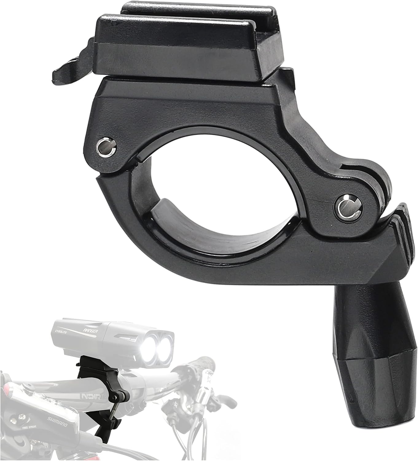 Cygolite Soporte de manillar de 1.378 in para todas las luces de bicicleta Ranger, Metro y Streak Series – Diseñado para manillar de bicicleta de