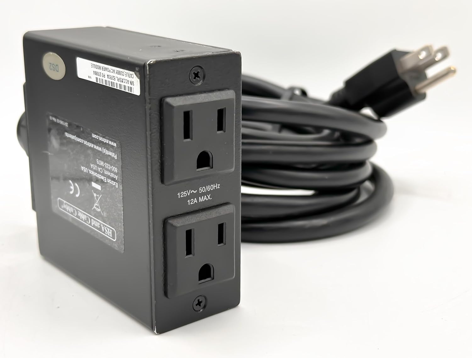 Extron Módulo de alimentación de CA de cable Cubby 70-261-01 (versión de EE. UU.)