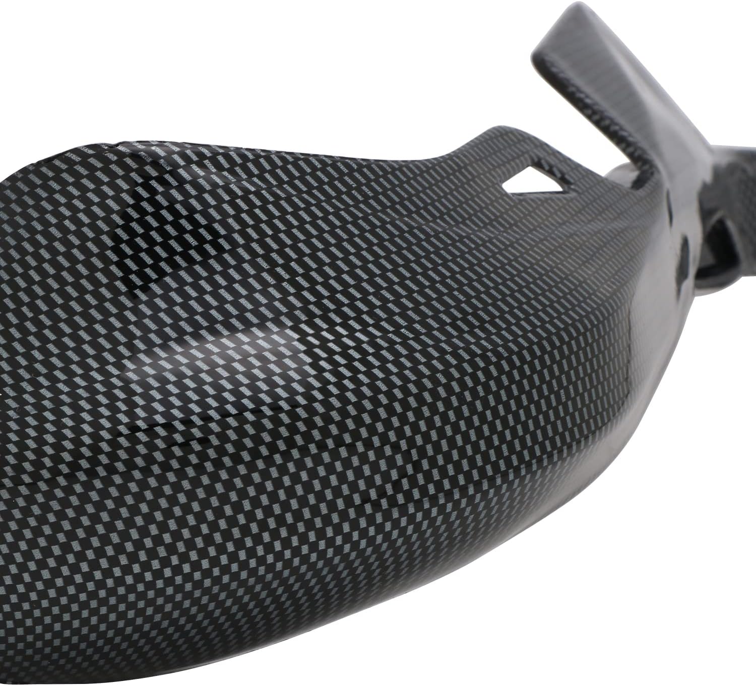 JFG RACING Protectores de mano universales de fibra de carbono de imitación de transferencia para manillar de 78 pulgadas y 1 18 pulgadas para
