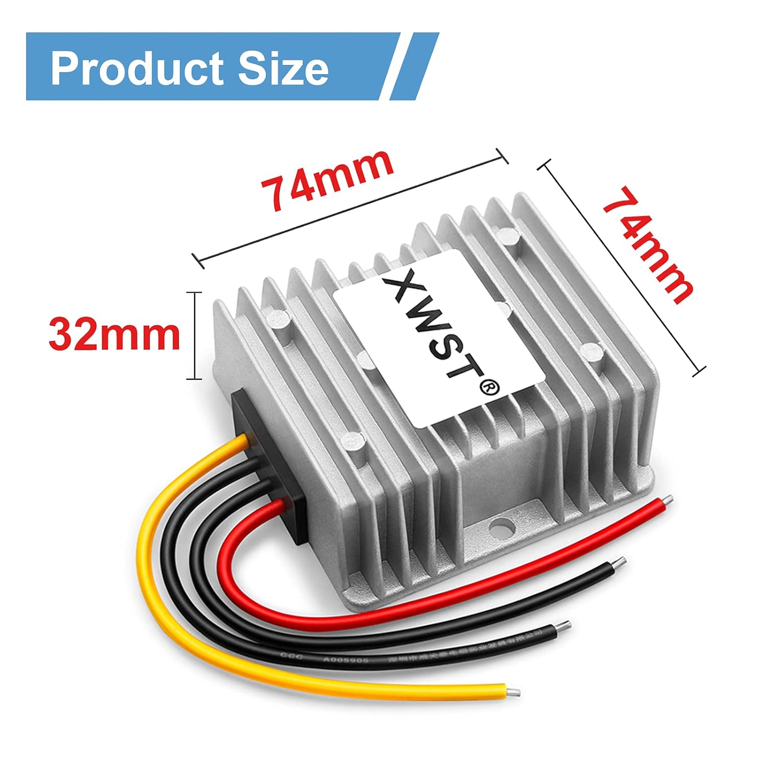 Regulador convertidor de impulso de 12 V CC de 12 V de 10 A, 240 W, fuente de alimentación, convertidor de módulo impermeable, adaptador de