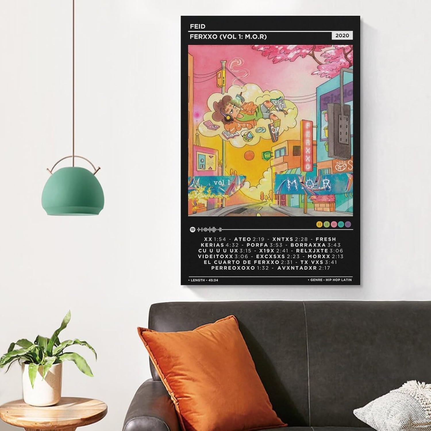 DAXXIN Feid – Ferxxo – 1 póster de lienzo decorativo para pared, pintura artística para sala de estar, dormitorio, regalo, sin marco, estilo sin