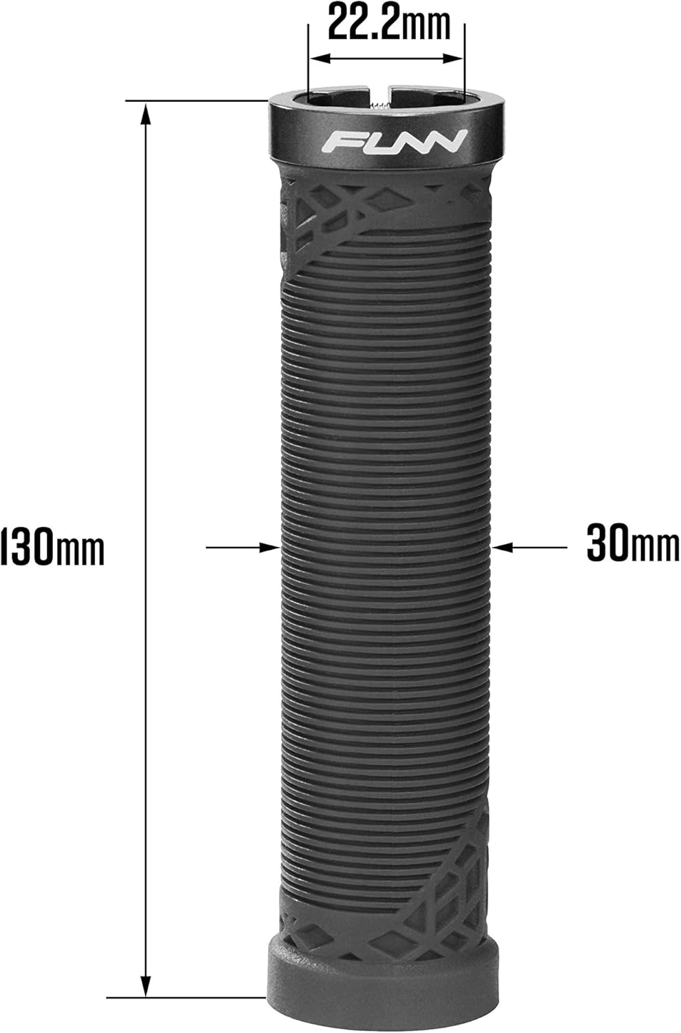 Funn Hilt – Empuñaduras de manillar de bicicleta de montaña con abrazadera de bloqueo único, empuñaduras ligeras y ergonómicas para manillar de