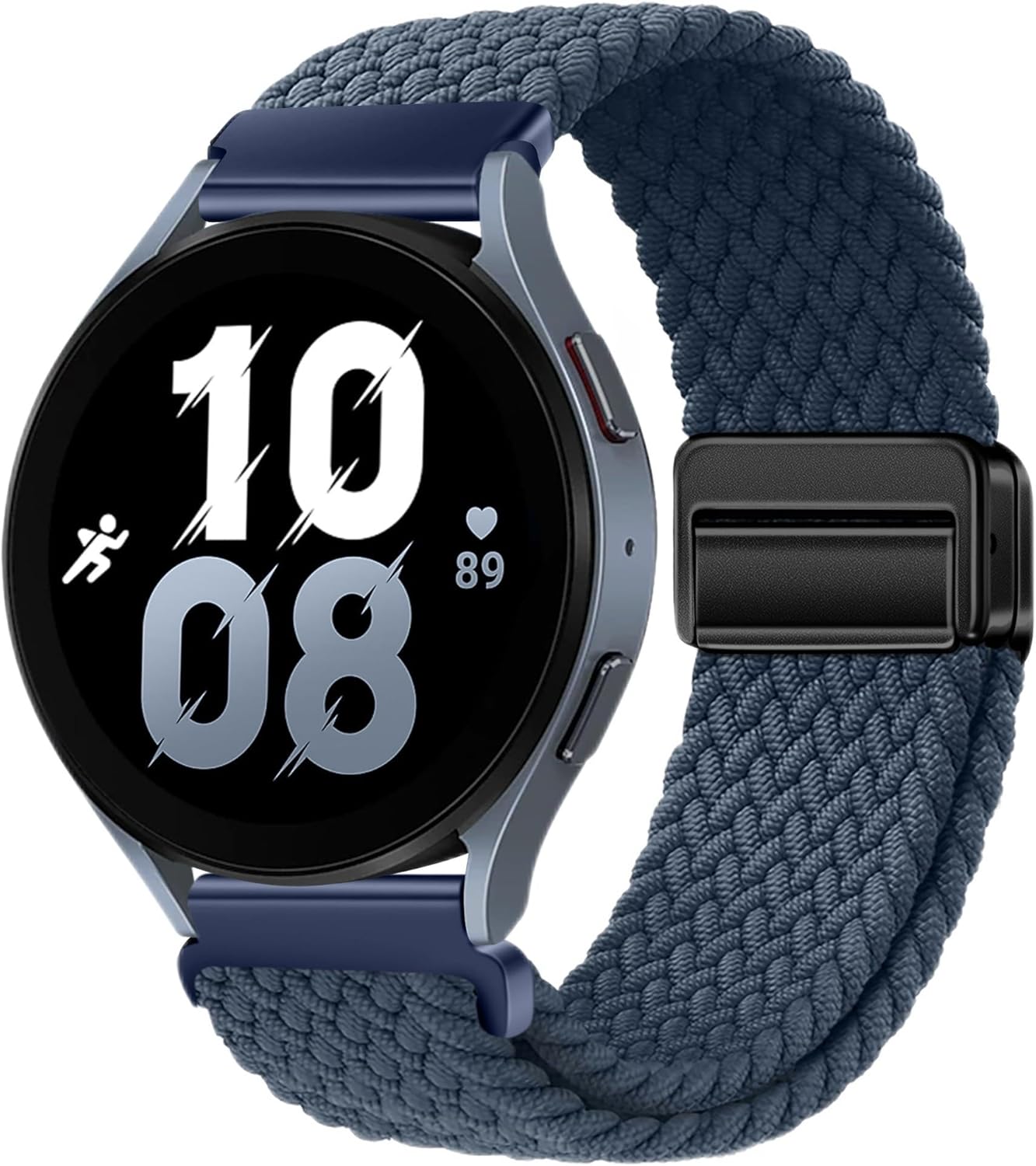Bandas magnéticas de nailon compatibles con Samsung Galaxy Watch 6543 ProClassicSportGear S3S2 FrontierActive, correa de reloj de 0.787 in y 0.866