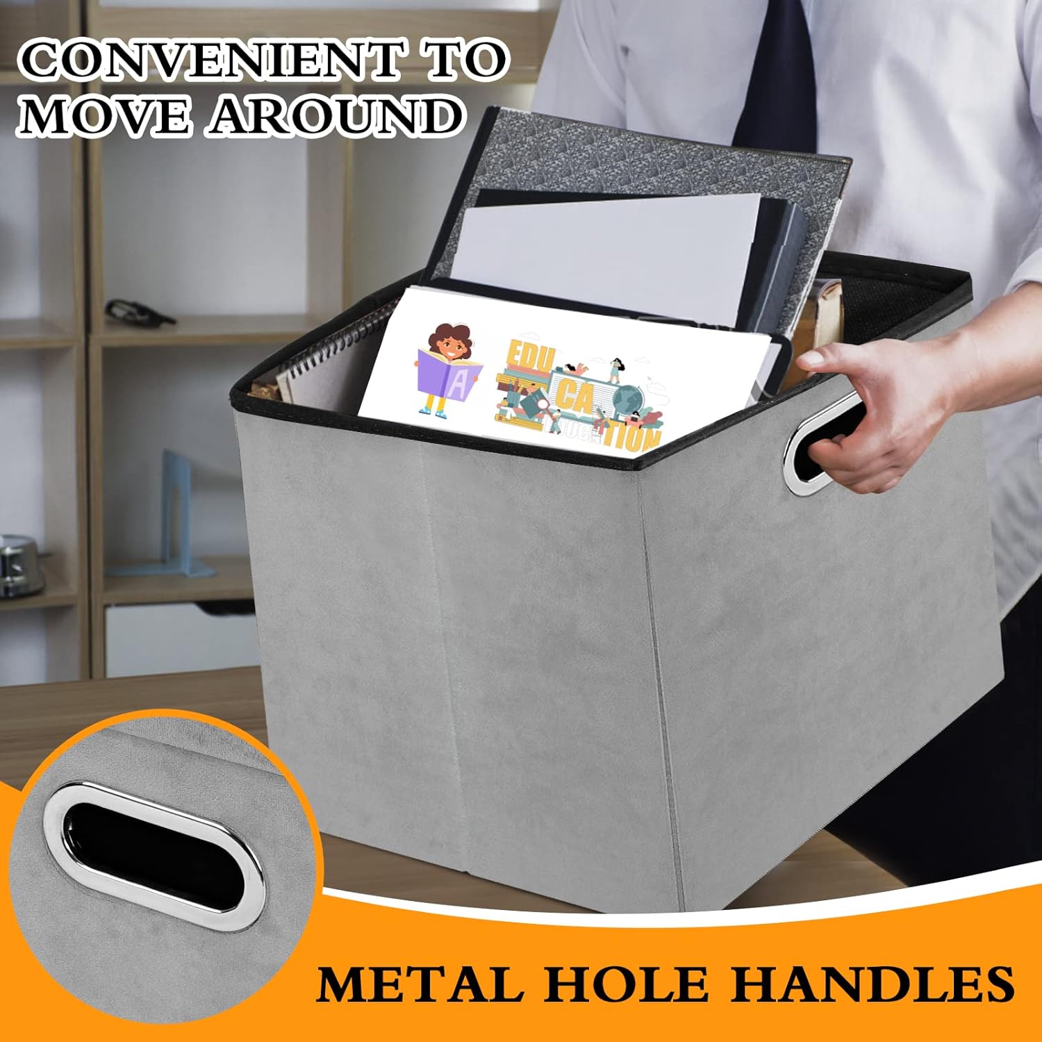 Cubo otomano de almacenamiento, otomana de terciopelo con botones de almacenamiento, otomana cuadrada plegable con bandeja, almacenamiento otomano