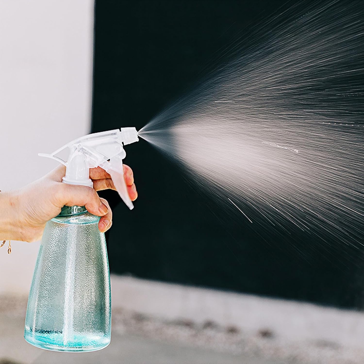 Botellas de spray de 16.9 fl oz botella atomizadora recargable de plantas pulverizadoras para jardinería, peluquería, botellas de limpieza, botella