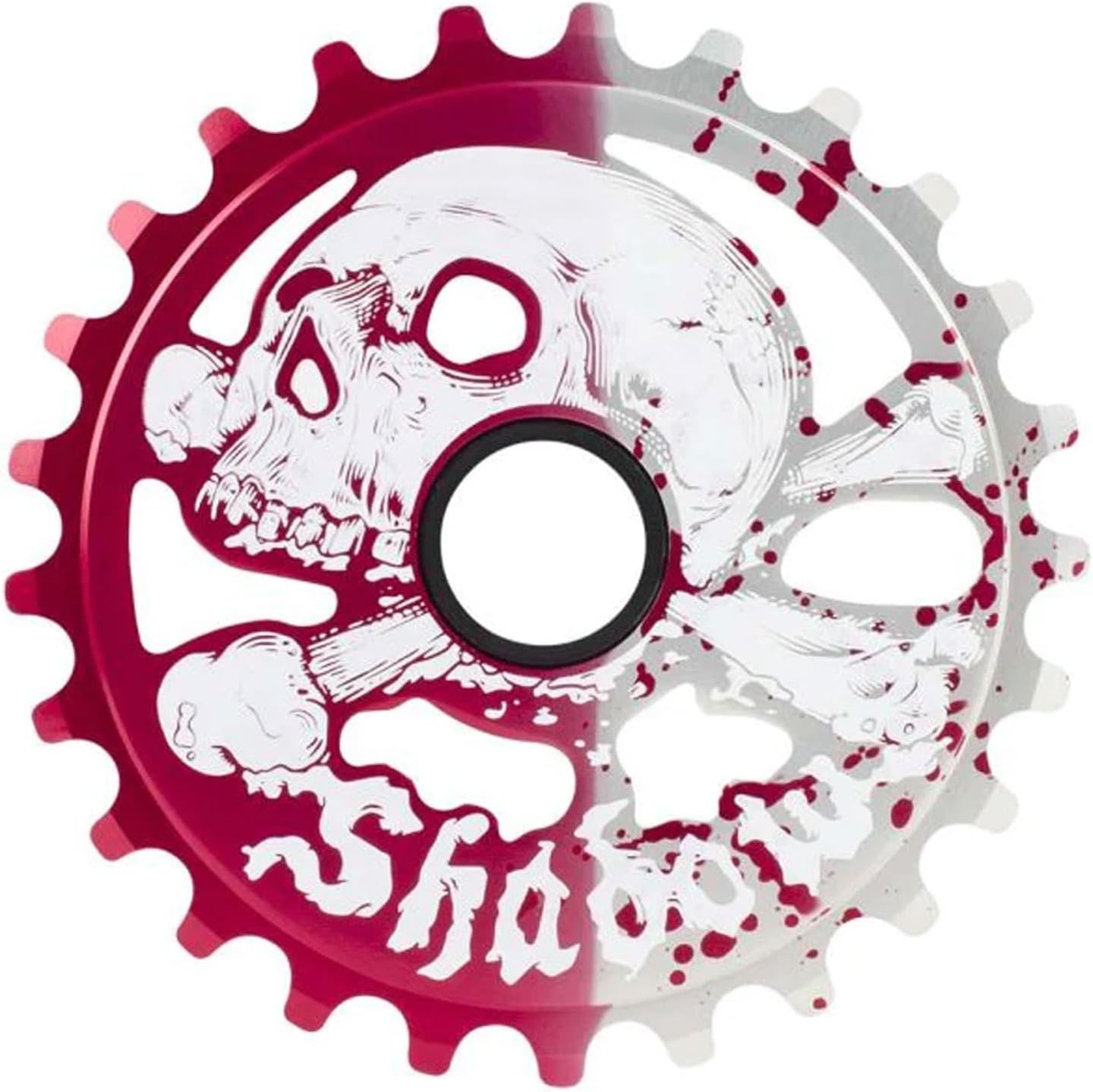 THE SHADOW CONSPIRACY Piñón de plato BMX de una sola velocidad basado en gráficos duraderos de Cranium 25T, opciones de color
