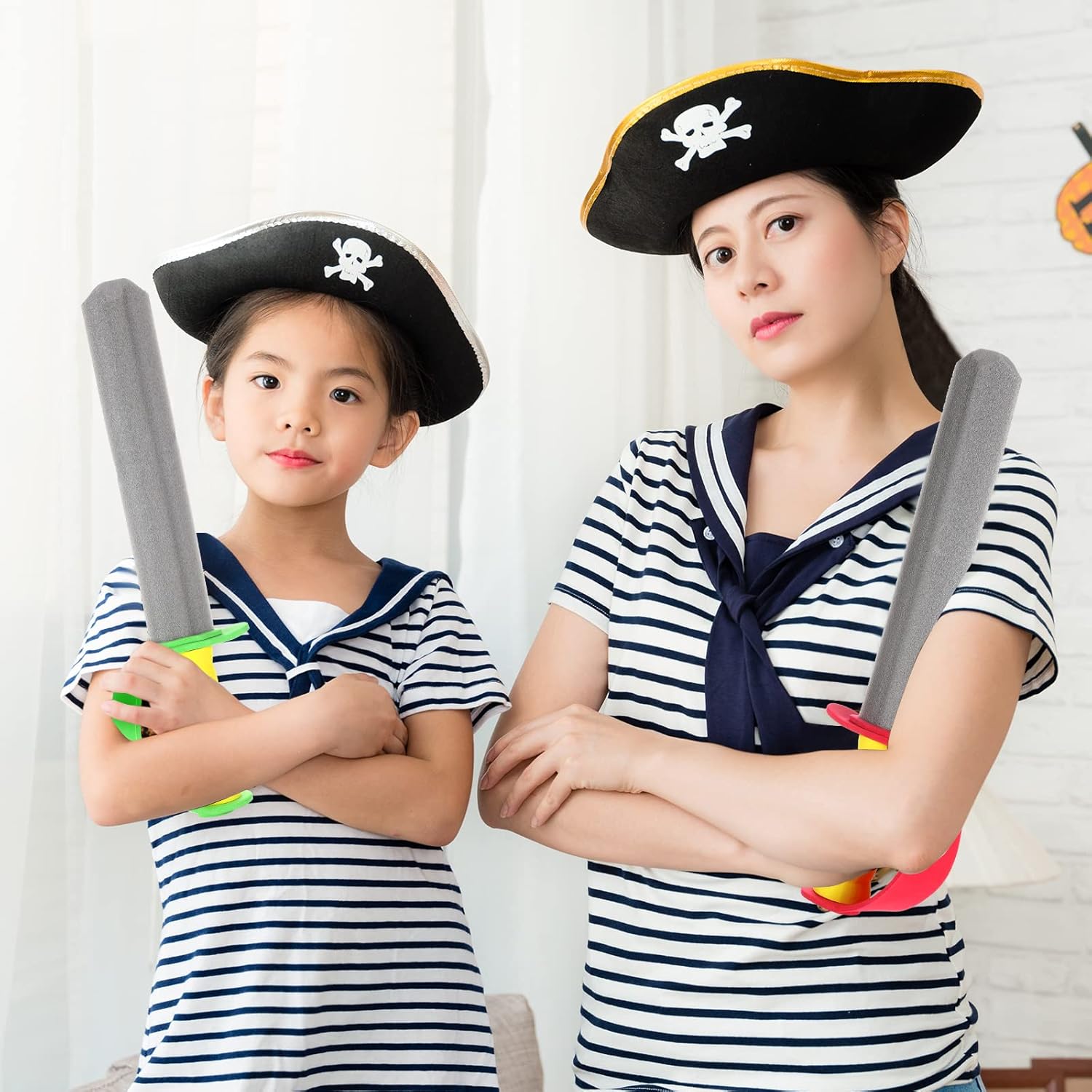 Honoson Espadas de espuma de 16 pulgadas, espadas de espuma de príncipe, espadas falsas, regalos de fiesta de príncipe pirata para fiestas de
