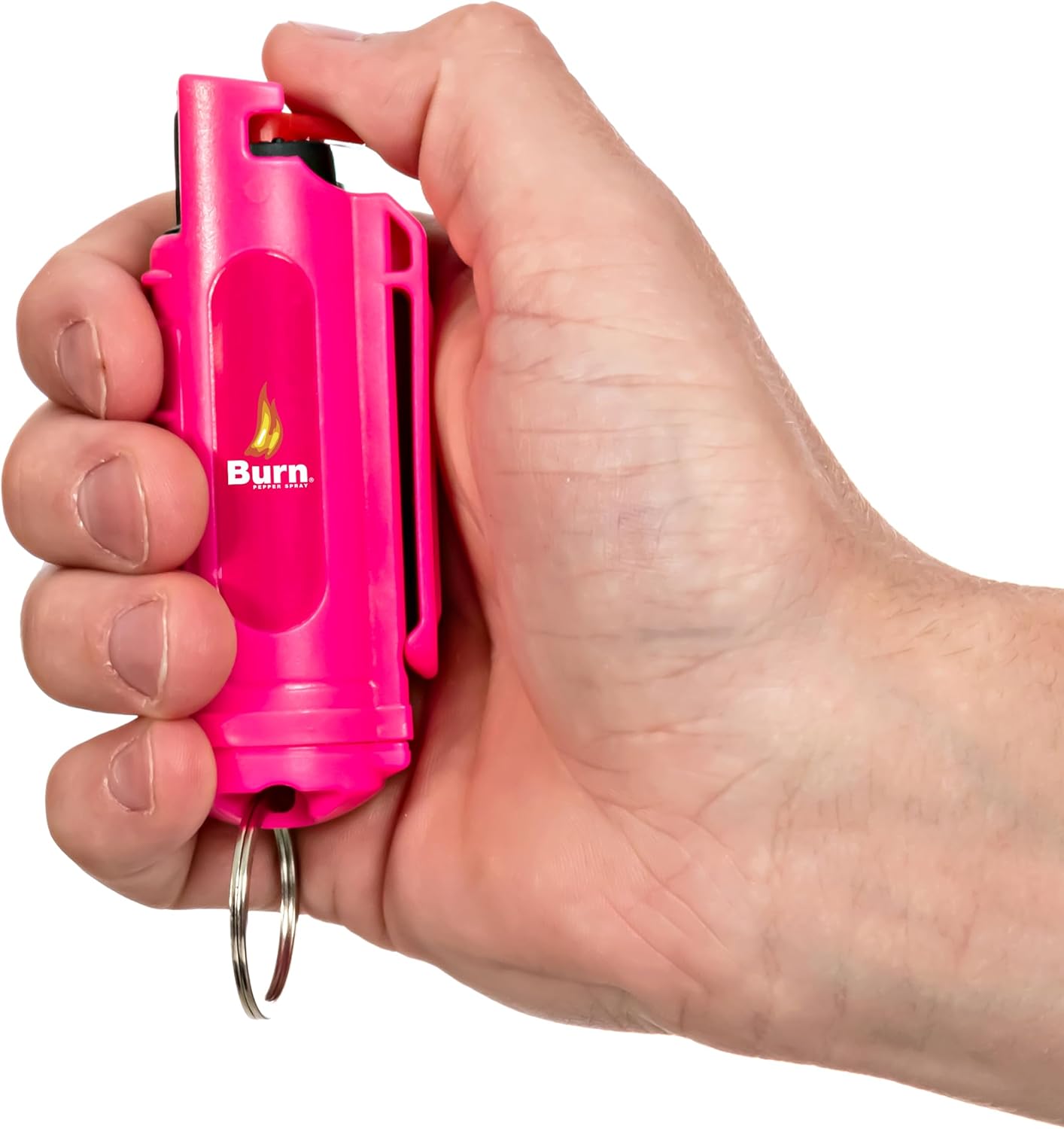 Police Stun Gun Burn Pepper Spray Combo para defensa personal – M12 Rosa