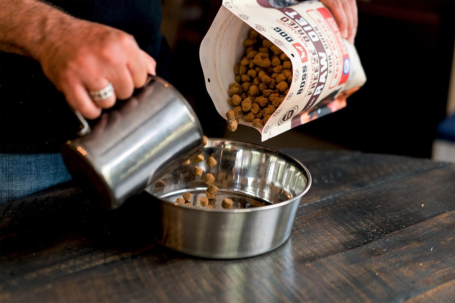 Boss Dog Marca completa y equilibrada dieta cruda liofilizada para perros 12oz bolsa (cordero)