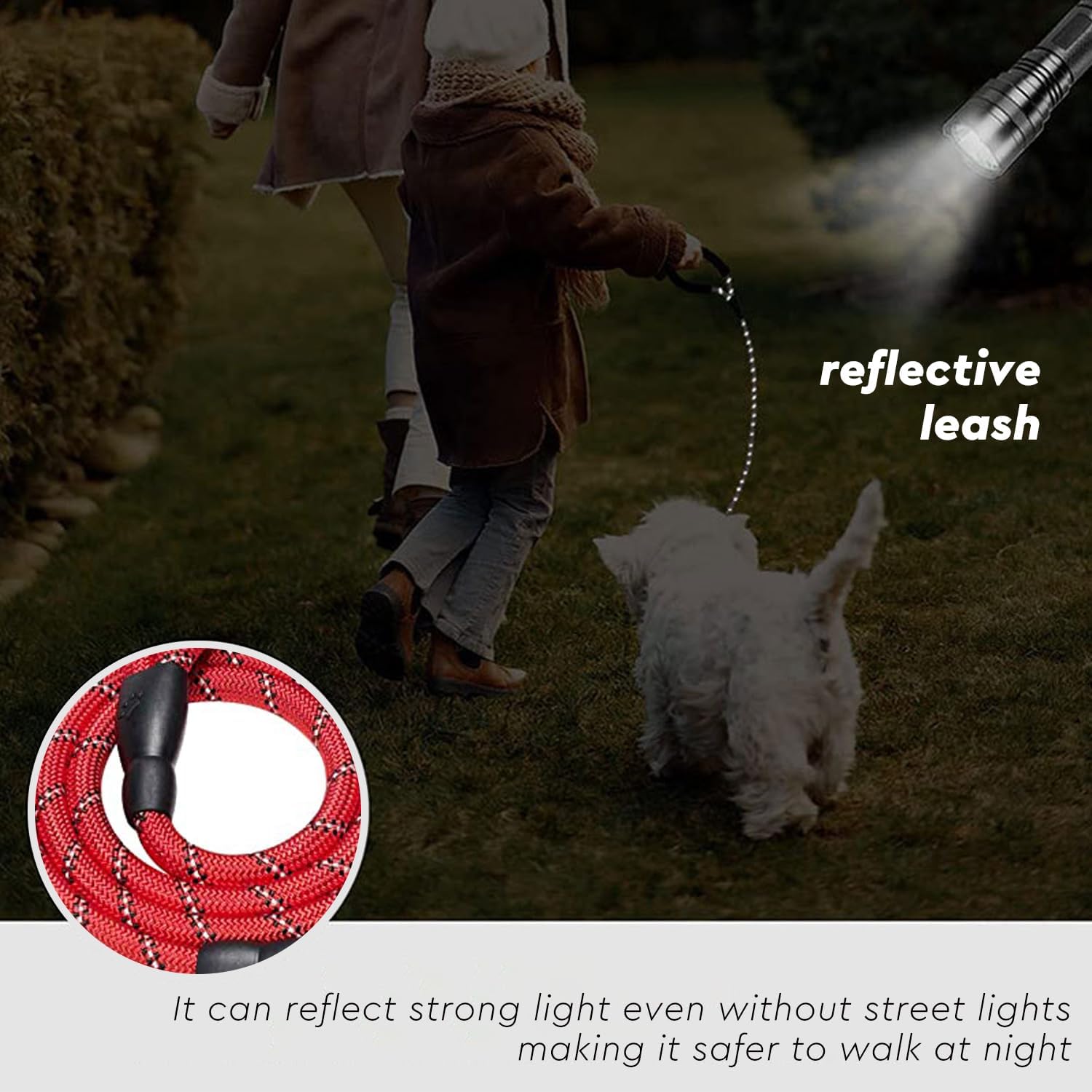 Wowuwoai Juego de collar y correa reflectante para perro con cuenco plegable, collares acolchados de neopreno suave para mascotas para perros