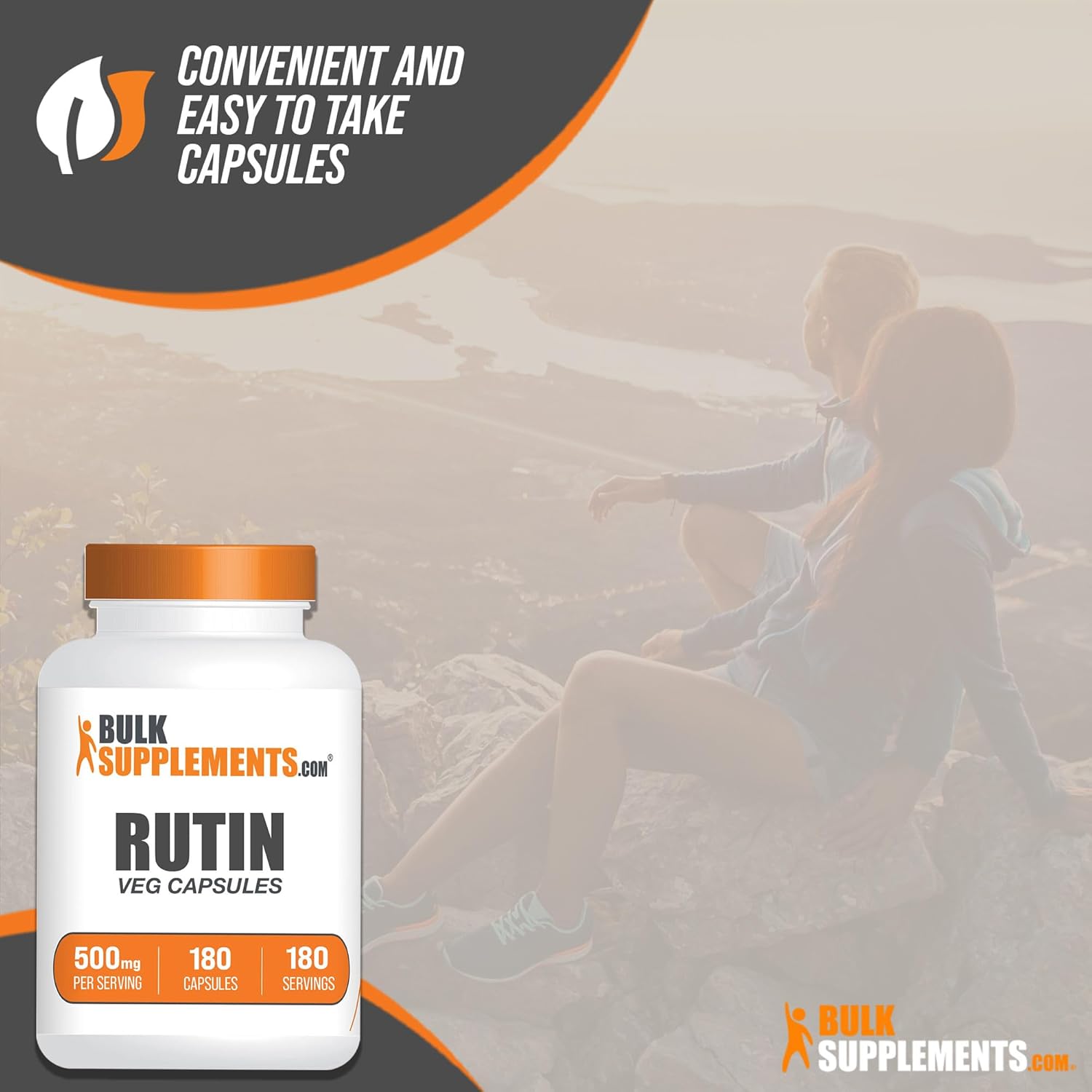 BULKSUPPLEMENTS.COM Rutin 500mg Cápsulas – de Saphora Japonica, suplemento de rutina, píldoras de rutina – Suplemento antioxidante – Vegano y sin