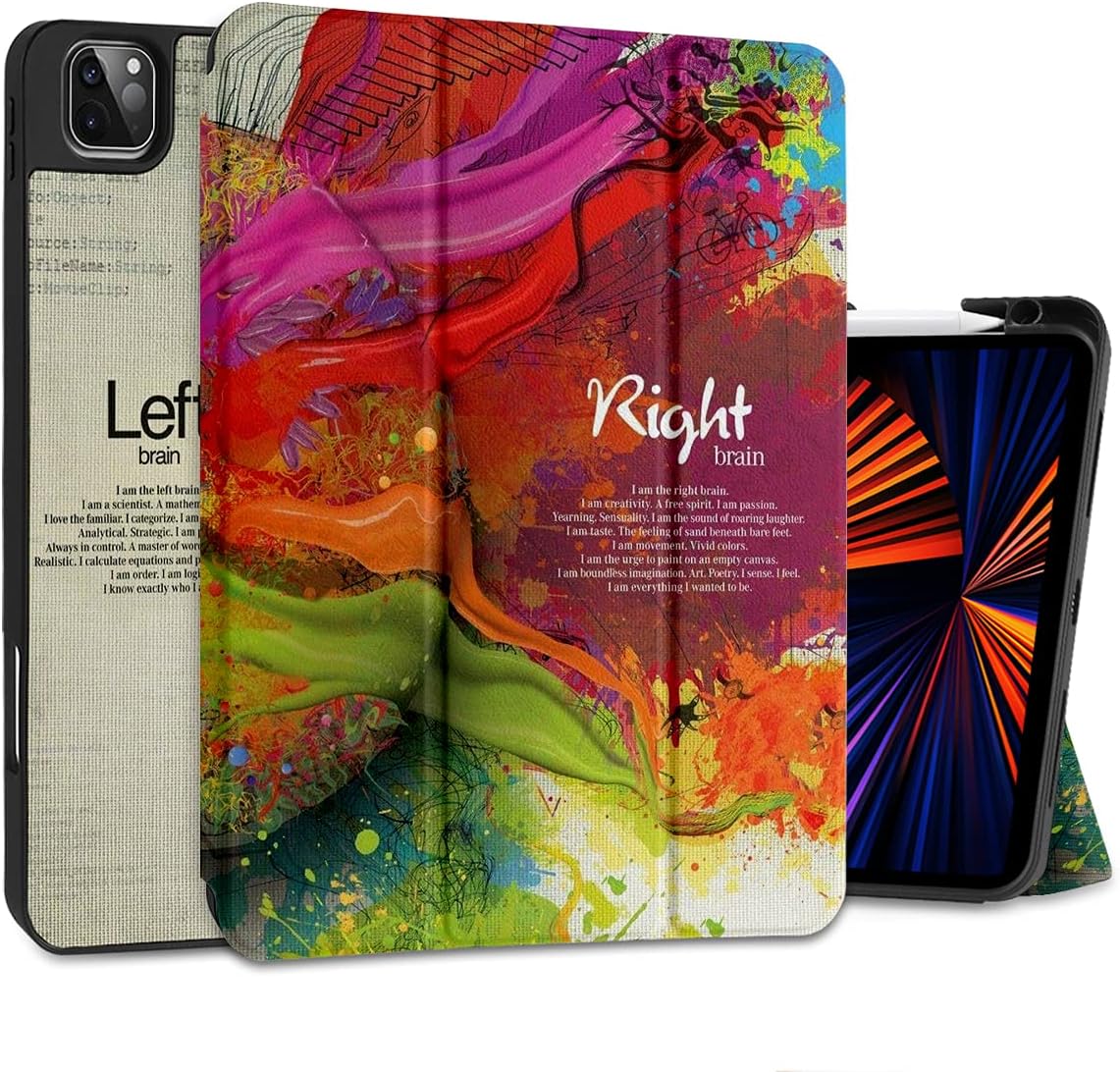 MEEgoodo Funda para iPad Pro M2 12.9 de 65433 generación 2022 2021 2020 2018 con soporte para lápices, fundas ligeras para tabletas con carcasa