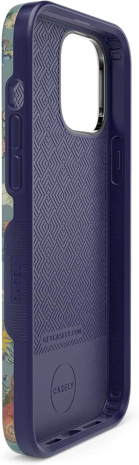 Casely Funda para iPhone 13 Pro  Flores de Van Gogh  50 aniversario  Compatible con MagSafe  Funda de teléfono iPhone 13 Pro