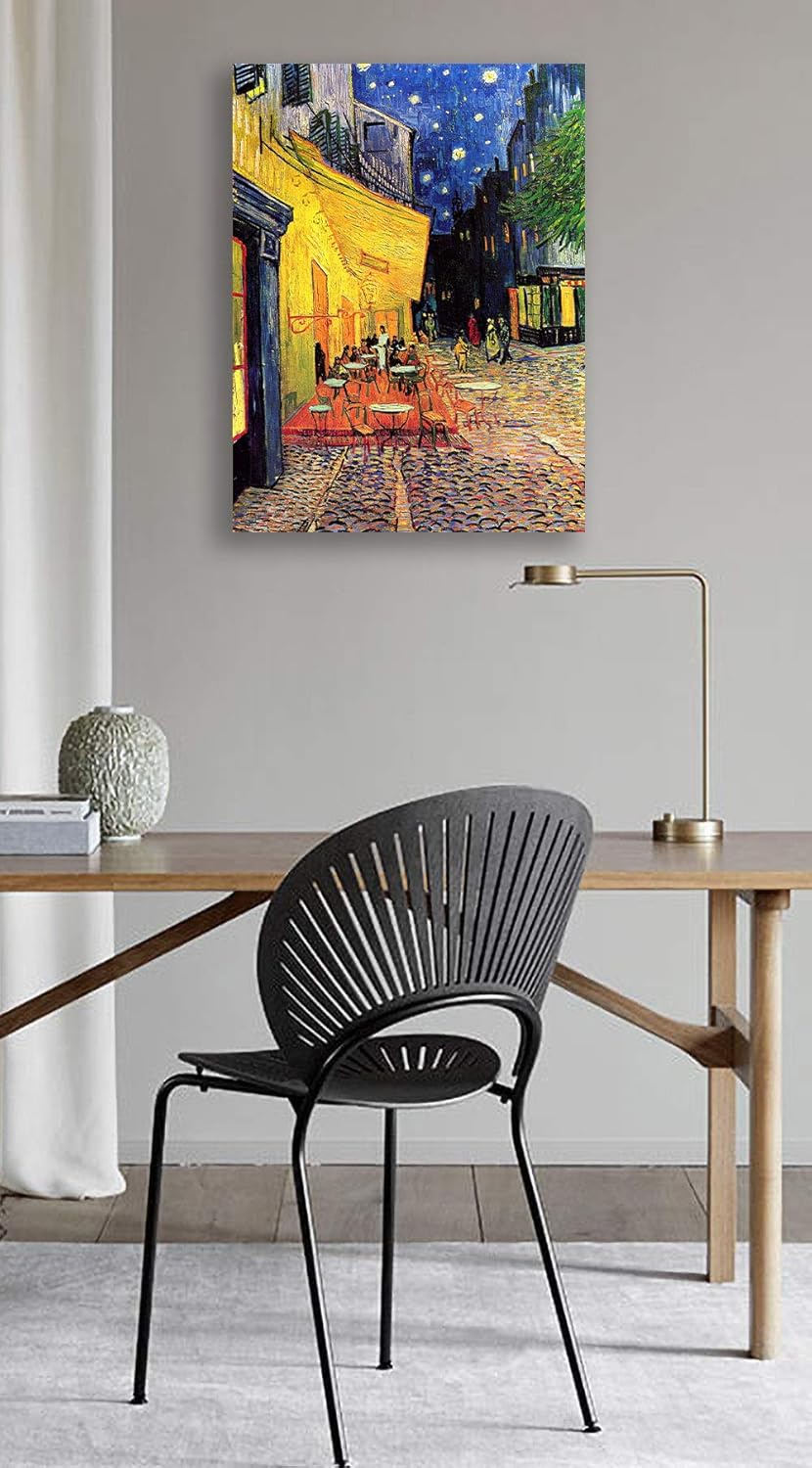 Eliteart- The Cafe Terrace on The Place Du Forum por Vincent Van Gogh Reproducción de pintura al óleo Giclée arte de pared impresiones en lienzo
