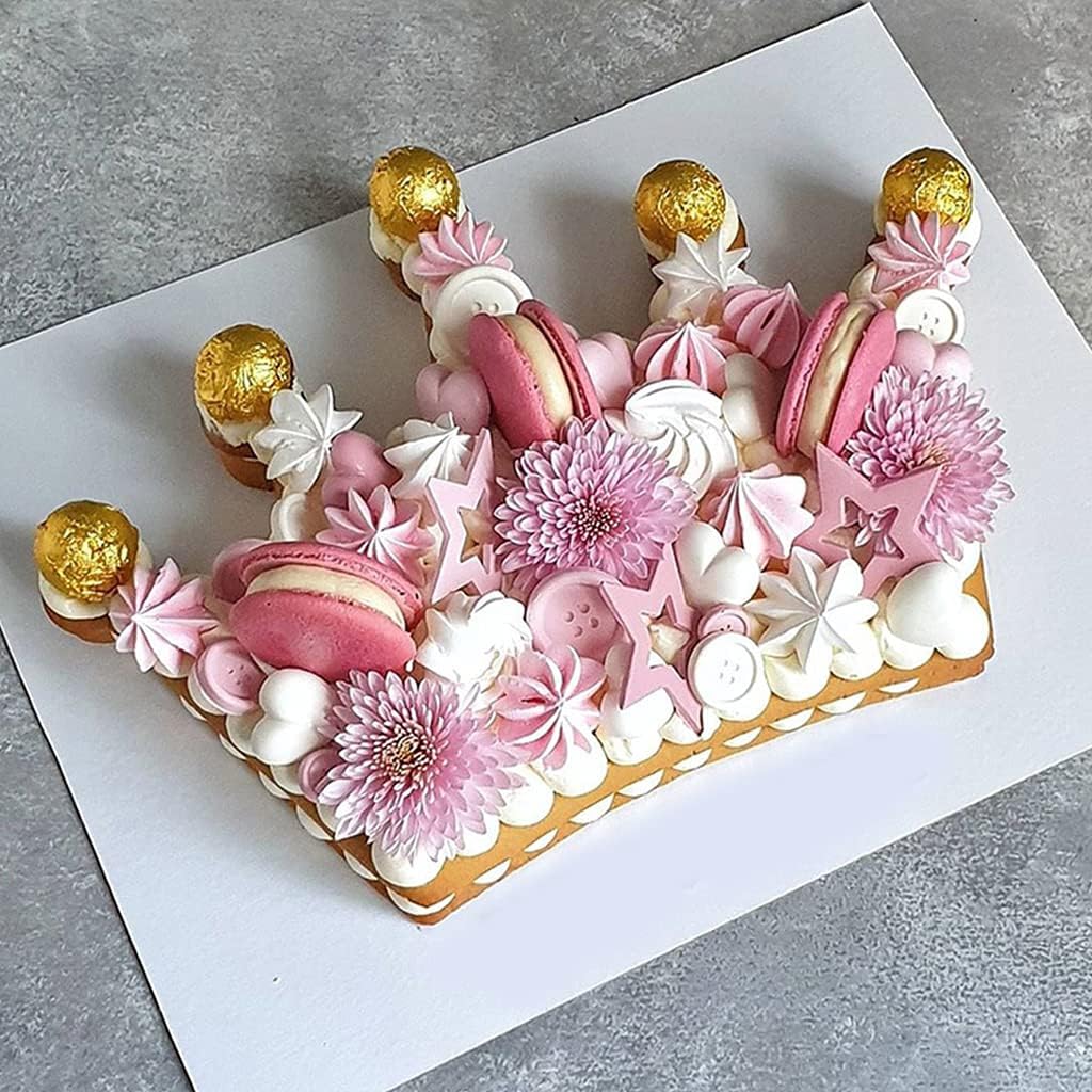Harlotte – Molde de plástico creativo para tartas de cumpleaños, para hornear, corona de árbol de Navidad y ropa de bebé, diseño de forma  01 arco