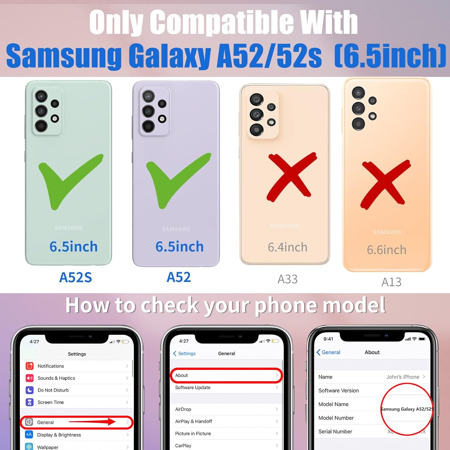 Toycamp Funda para Samsung A52 (también para Samsung A52s caso), bonito diseño de girasol divertido para mujeres y niñas para Galaxy A52 5G, bonita