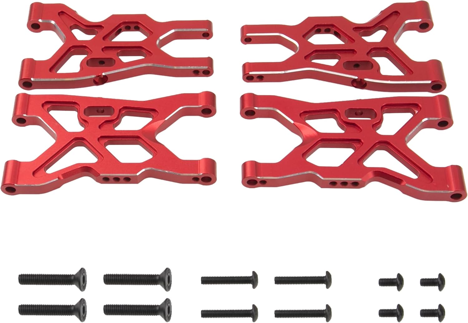 Juego de brazos de suspensión delanteros y traseros de metal que actualiza las piezas compatibles con Arrma 18 Infraction 4X4 MEGAVendetta 4X4 3S