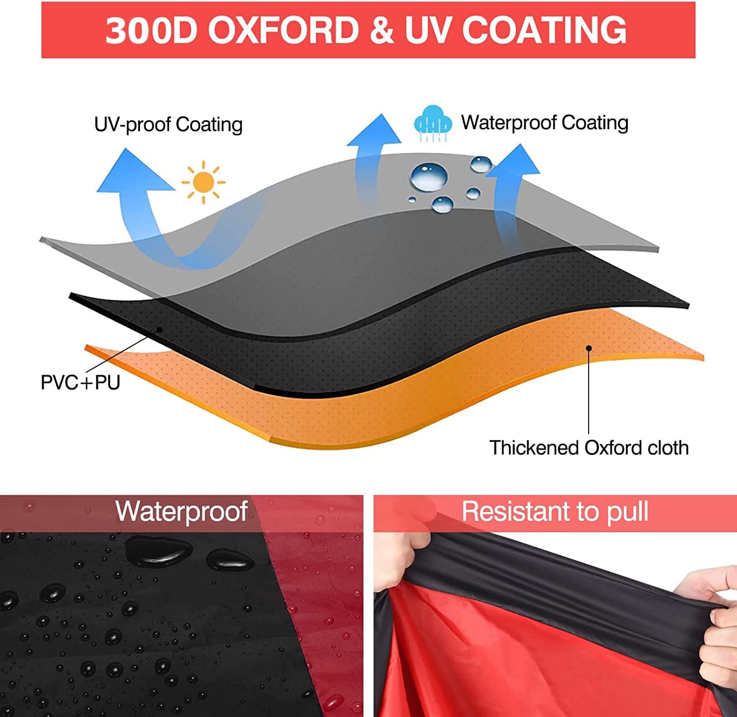 NEVERLAND Funda impermeable para motocicleta al aire libre, fundas de motocicleta para scooter, resistentes con agujeros de bloqueo, vendaje, bolsa