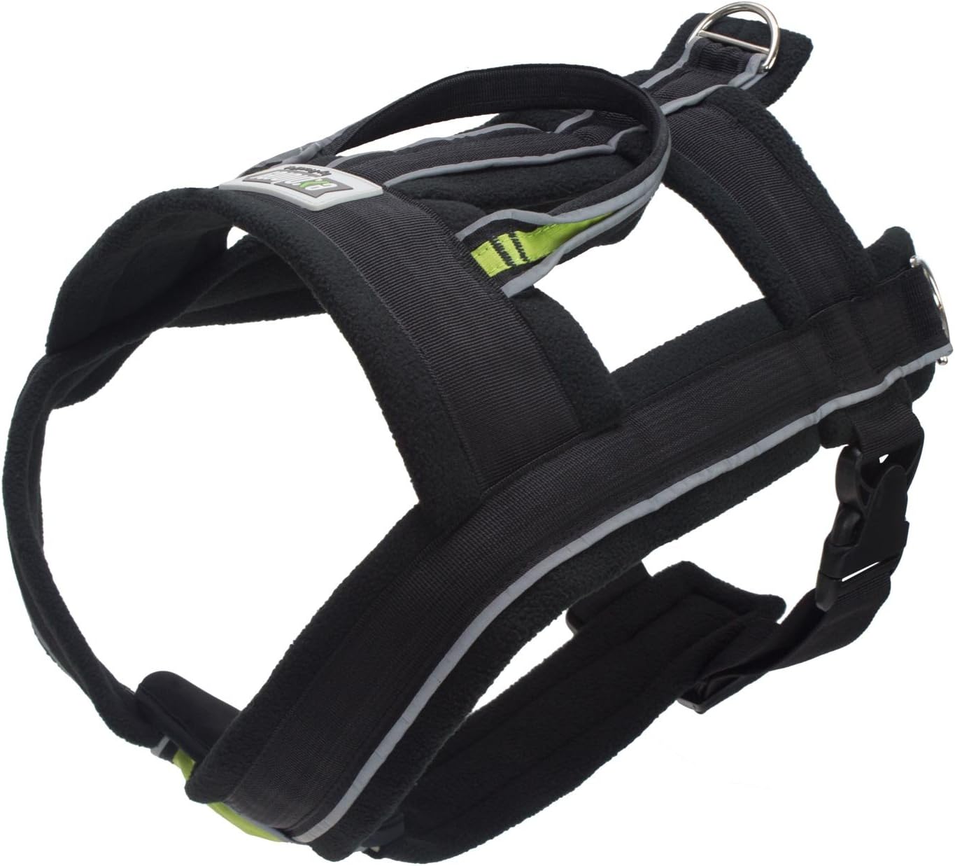 FrontPet Arnés para tirar y correa para tirar, chaleco acolchado ajustable para perros para trineo, correr, trotar y hacer ejercicio, tiras
