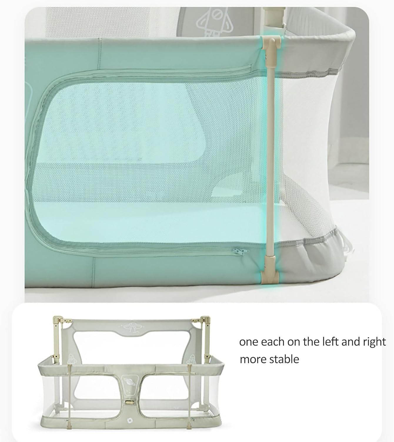 Cuna 3 en 1 para bebé, cuna de noche para bebé, para cama de bebé en cama, moisés de cama para bebé para que duerma, cuna de cama para bebé en la