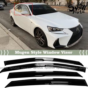 Se adapta a Lexus 2014-2020 es 200t 300 JDM Mugen Style Visor de ventana deflector de protección de lluvia Se adapta a Lexus 2014-2020 es 200t 300 JDM Mugen Style Visor de ventana deflector de protección de lluvia
