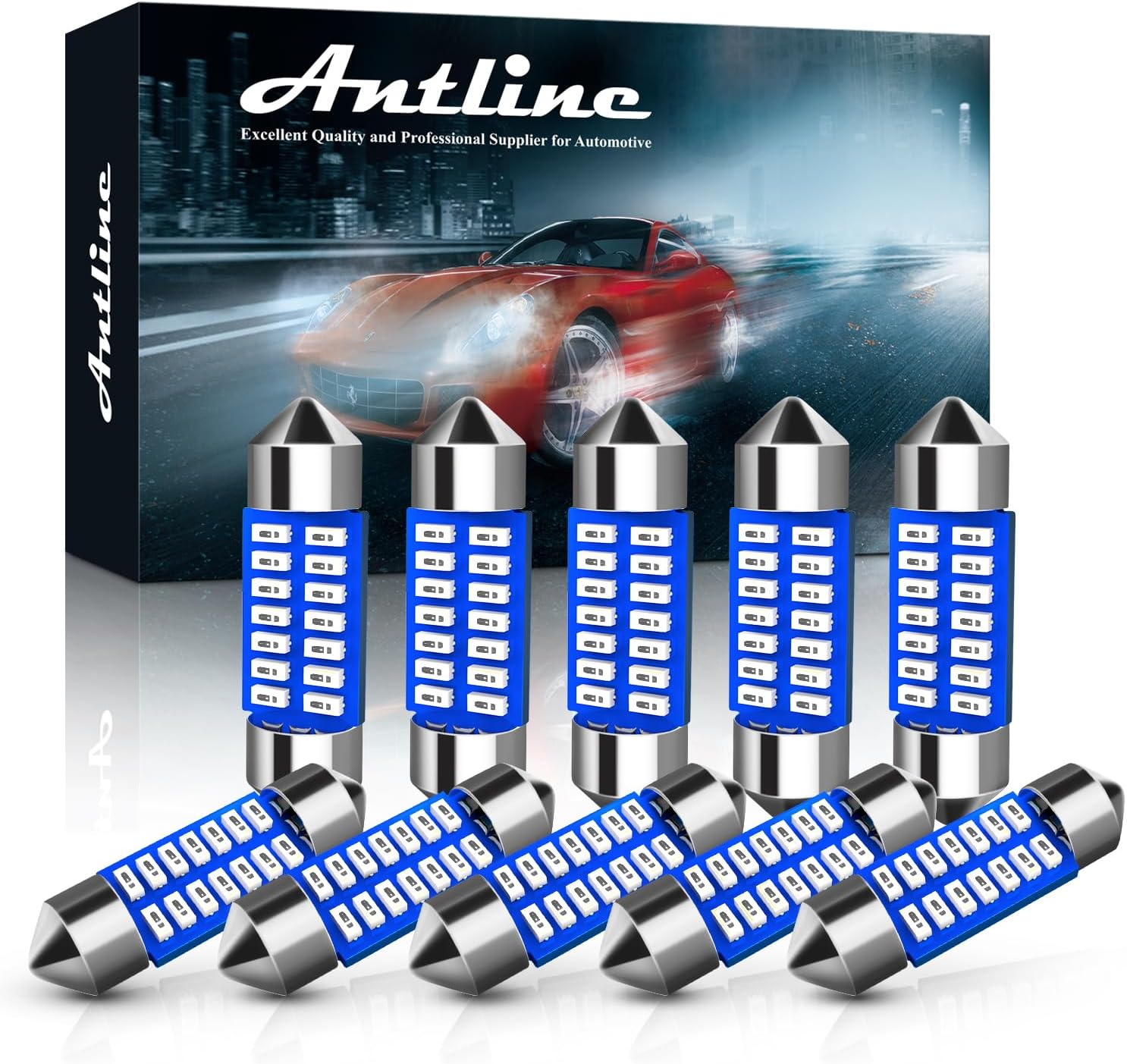 DE3175 DE3021 DE3022 3175 – Bombilla LED azul de 1.22 pulgadas, superbrillante, Canbus, libre de errores, 12 voltios, repuesto para interior de