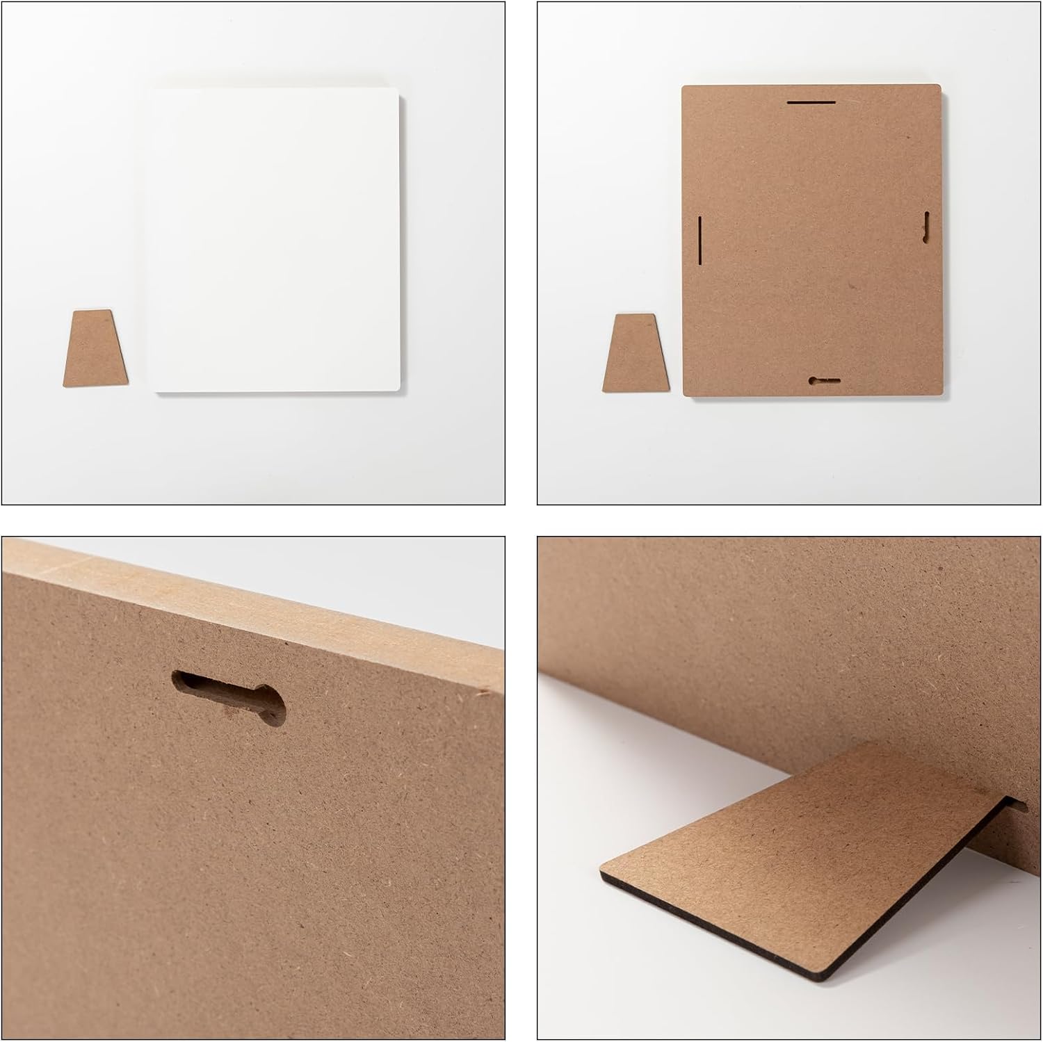 PYD Life Paquete de 4 marcos de fotos de sublimación para decoración del hogar, 10 x 8 pulgadas, rectangular, 0.6 pulgadas de grosor, tablero duro
