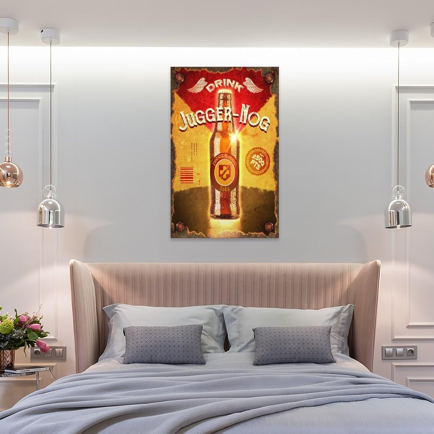 Juggernog – Lienzo decorativo para pared, para sala de estar, hogar, dormitorio, decoración, pintura, 16 x 24 pulgadas