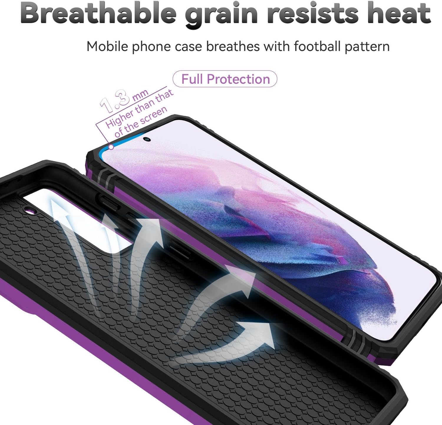 Funda para Samsung Galaxy S21 con funda deslizante para cámara y protector de pantalla de TPU flexible autorreparable 2 unidades, soporte de anillo