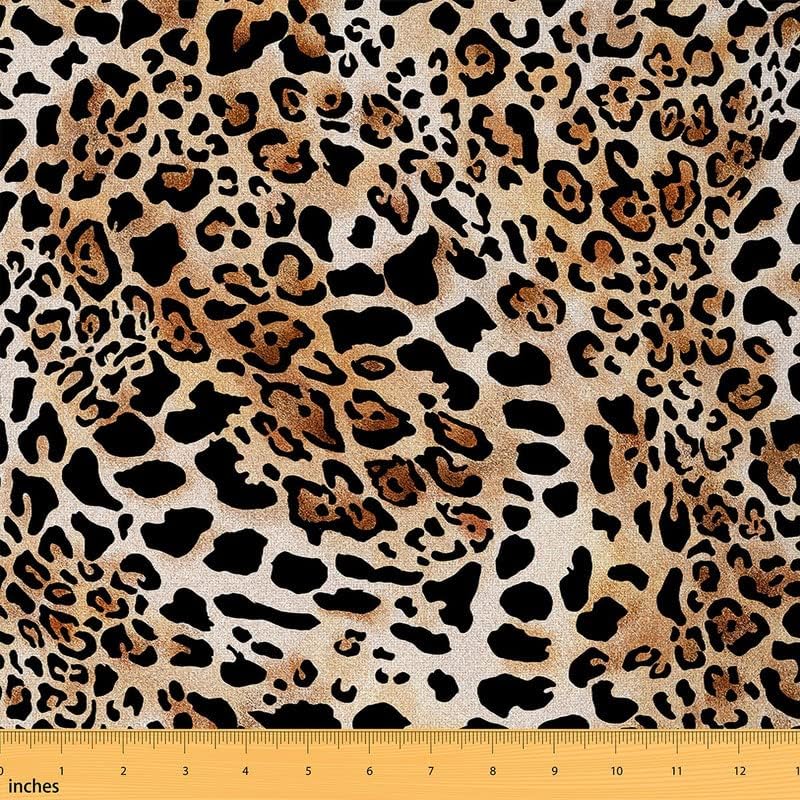The Yard, tela decorativa con estampado de leopardo para tapicería y proyectos de bricolaje en el hogar, tela impermeable para exteriores, 3 yardas,