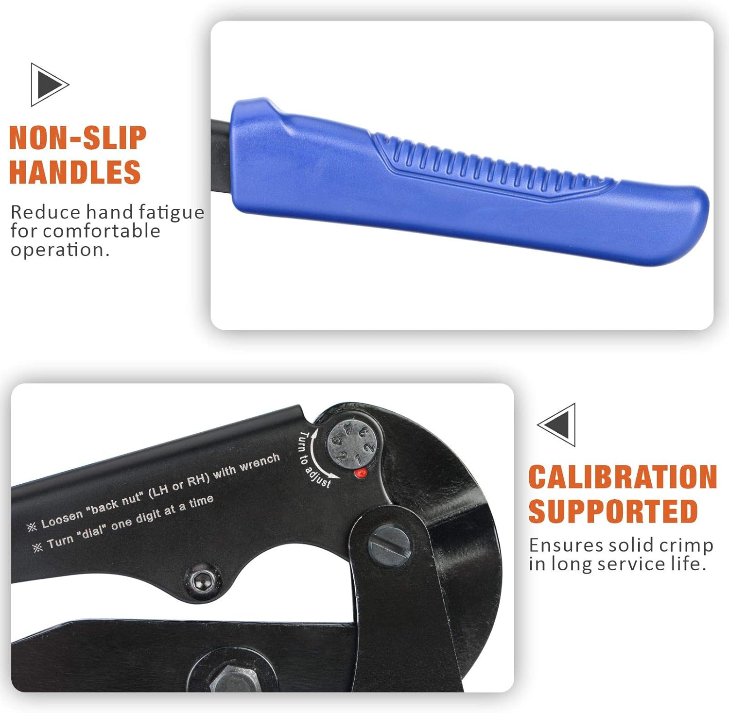 iCrimp – Herramienta de prensado para cable de batería, tipo de montaje en banco con cortador integrado para AWG 8, 6, 4, 2, 1