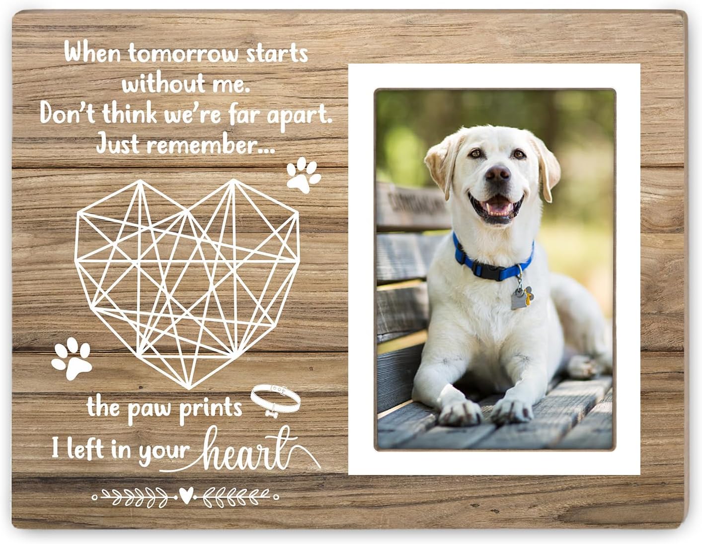 Marco de fotos conmemorativo para mascotas, marco de fotos de perro de mascota, marco de fotos conmemorativo para gatos y mascotas, marco de fotos