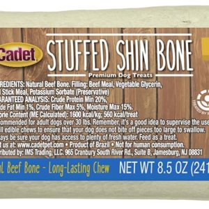Cadet Espinillera rellena Hueso masticable para perros altamente digerible, alto en proteínas, de larga duración para masticadores agresivos, apoya Cadet Espinillera rellena Hueso masticable para perros altamente digerible, alto en proteínas, de larga duración para masticadores agresivos, apoya