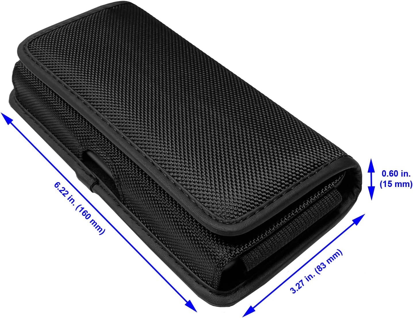 CELZEN Funda de nailon para teléfono celular Cricket Vision Plus, Icon 2, Influence, Google Pixel 5a, 6, 6a, LG Harmony 4 G7 G8 K40 K22 – Funda