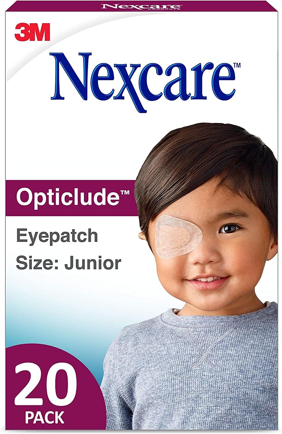 Nexcare Opticlude – Parches ortopédicos para los ojos, 20 unidades (paquete de 3)
