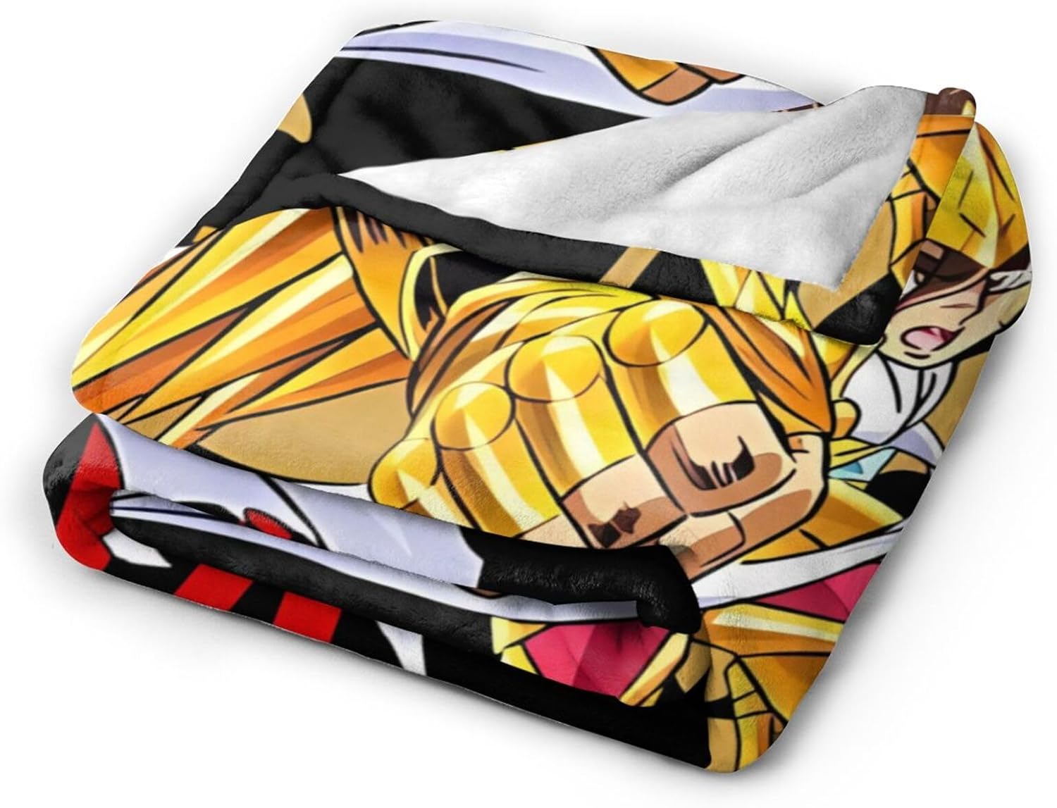 Saint Seiya – Manta de franela súper suave de microforro polar ultrasuave para sofá, cama, sofá, viajes, campamento, 80 x 60 pulgadas