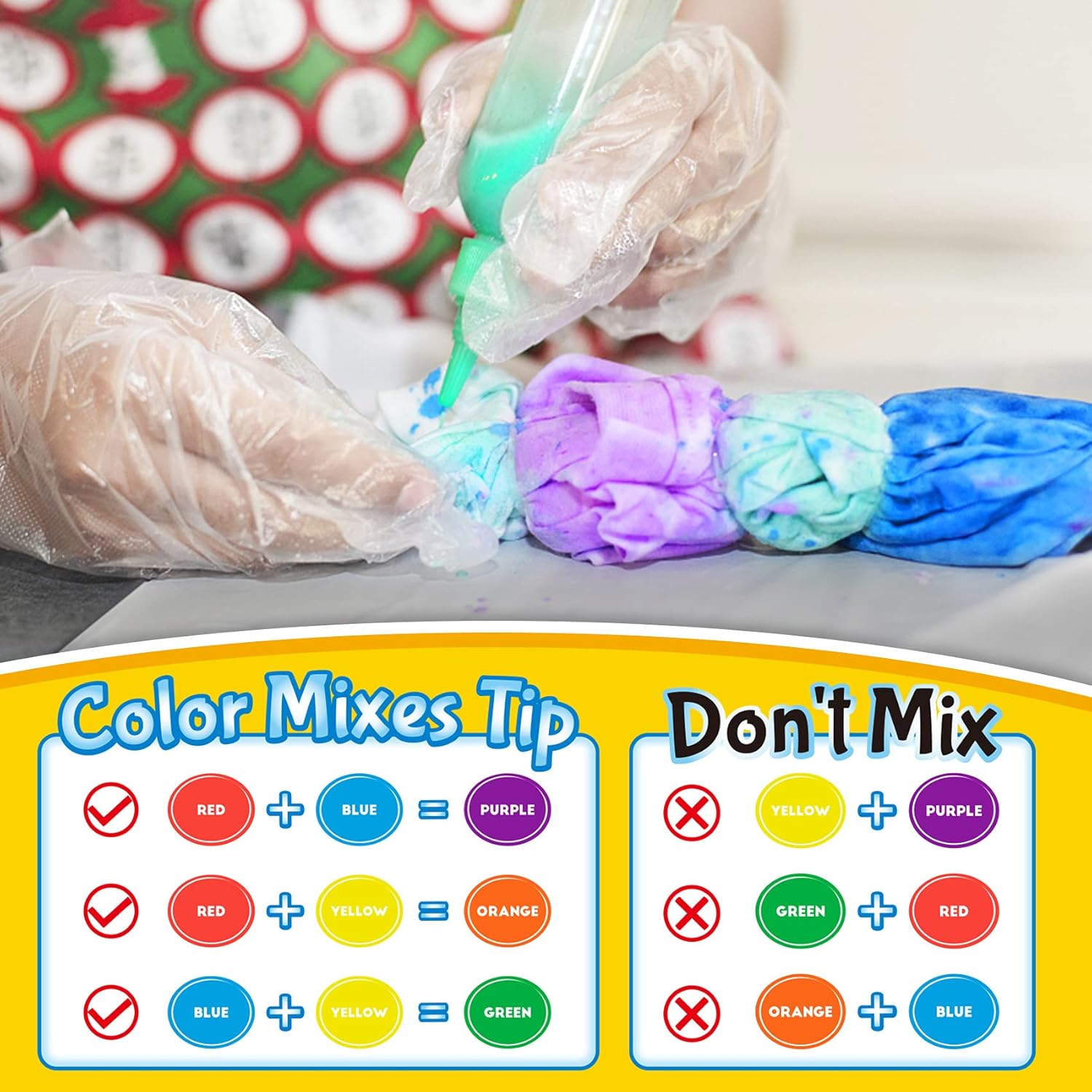 Kit de teñido anudado para niños y adultos, juguete de artes y manualidades para niñas y niños de 6 a 12 años, kits de manualidades de teñido