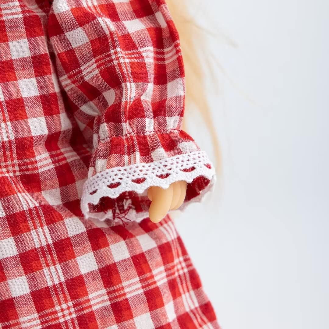 Camisón para niñas, pijama de algodón suave con manga larga, camisón largo hasta el suelo (Doll, niñas, mujeres)