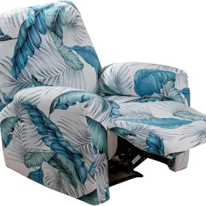 KRFOONN Fundas elásticas para sofá reclinable con estampado, 4 piezas, colección Fallon, fundas para sillas de niño perezoso, protector de muebles, KRFOONN Fundas elásticas para sofá reclinable con estampado, 4 piezas, colección Fallon, fundas para sillas de niño perezoso, protector de muebles,