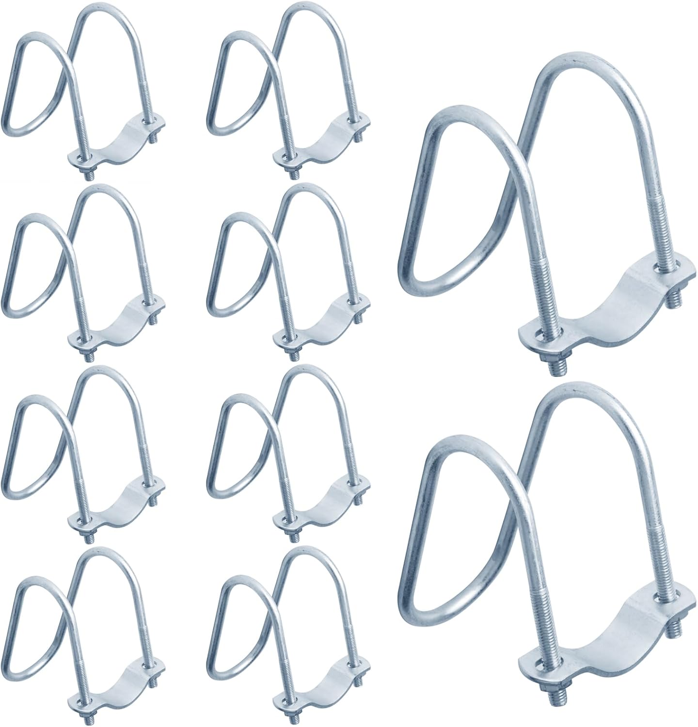 eoere 10 juegos de 1-58 pulgadas (1.654 in) de conector cruzado vertical para tubo, abrazaderas cruzadas, hebilla de tubo, fijador de conector de