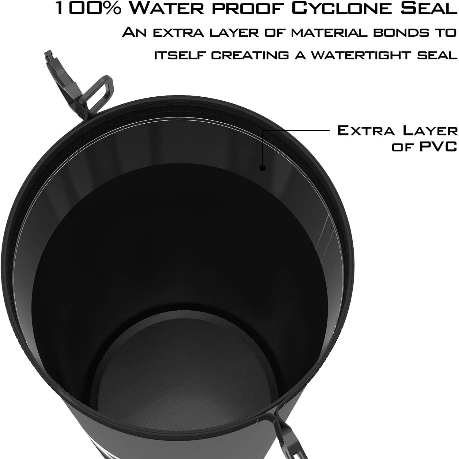 KastKing Cyclone Seal – Bolsa seca 100% impermeable con funda para teléfono, bolsillo frontal con cremallera, perfecta para playa, pesca, kayak,