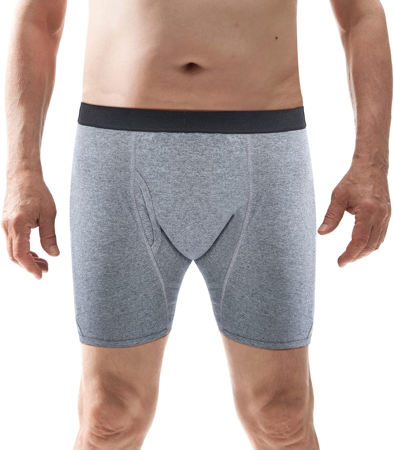 Ropa interior para incontinencia de 6 piezas para hombre, de absorción, lavable, a prueba de fugas, de algodón, protectora, ropa interior y ropa