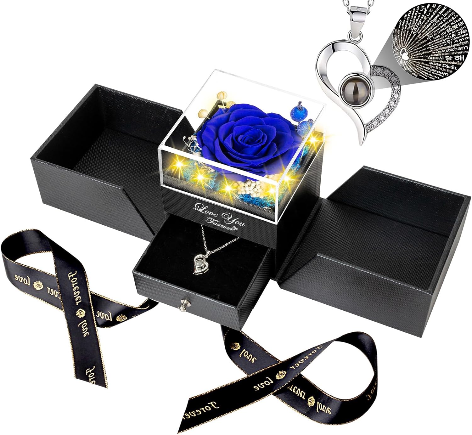 Rosa real preservada, flores eternas, regalos para mamá, abuela, esposa, novia, en el día de la madre, cumpleaños, San Valentín, Navidad,