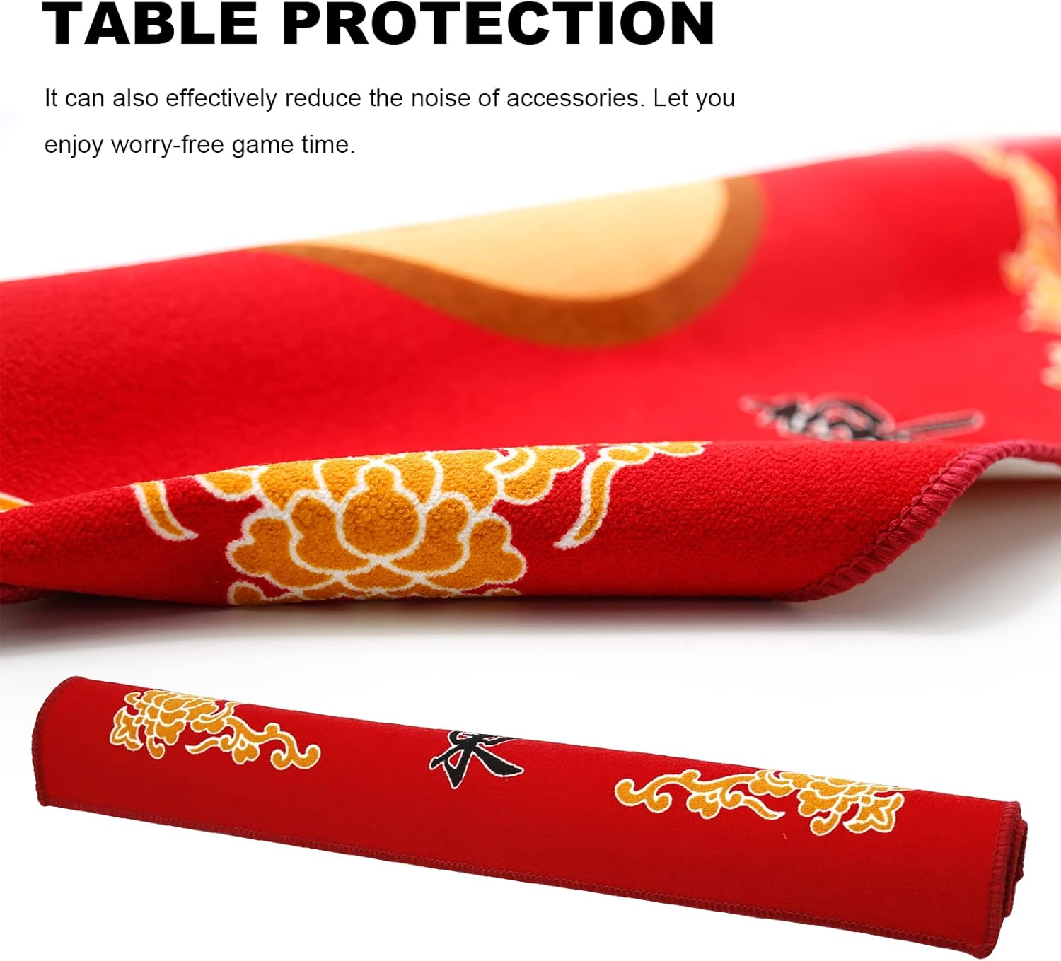 Mahjong Mat, cubierta antideslizante para mesa de reducción de ruido, tapete de mesa de Mahjong antideslizante con bolsa, para Mahjong Paigow Poker