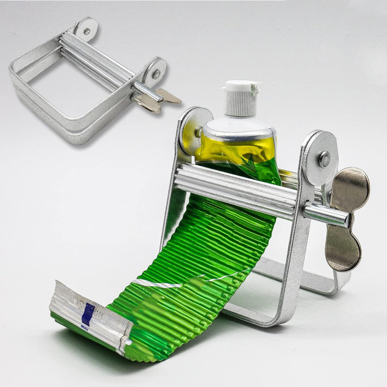 Rodillo de tubo exprimidor de pasta de dientes, multifuncional, de metal, para pasta de dientes, exprimidor de tubo de pintura, escurridor de