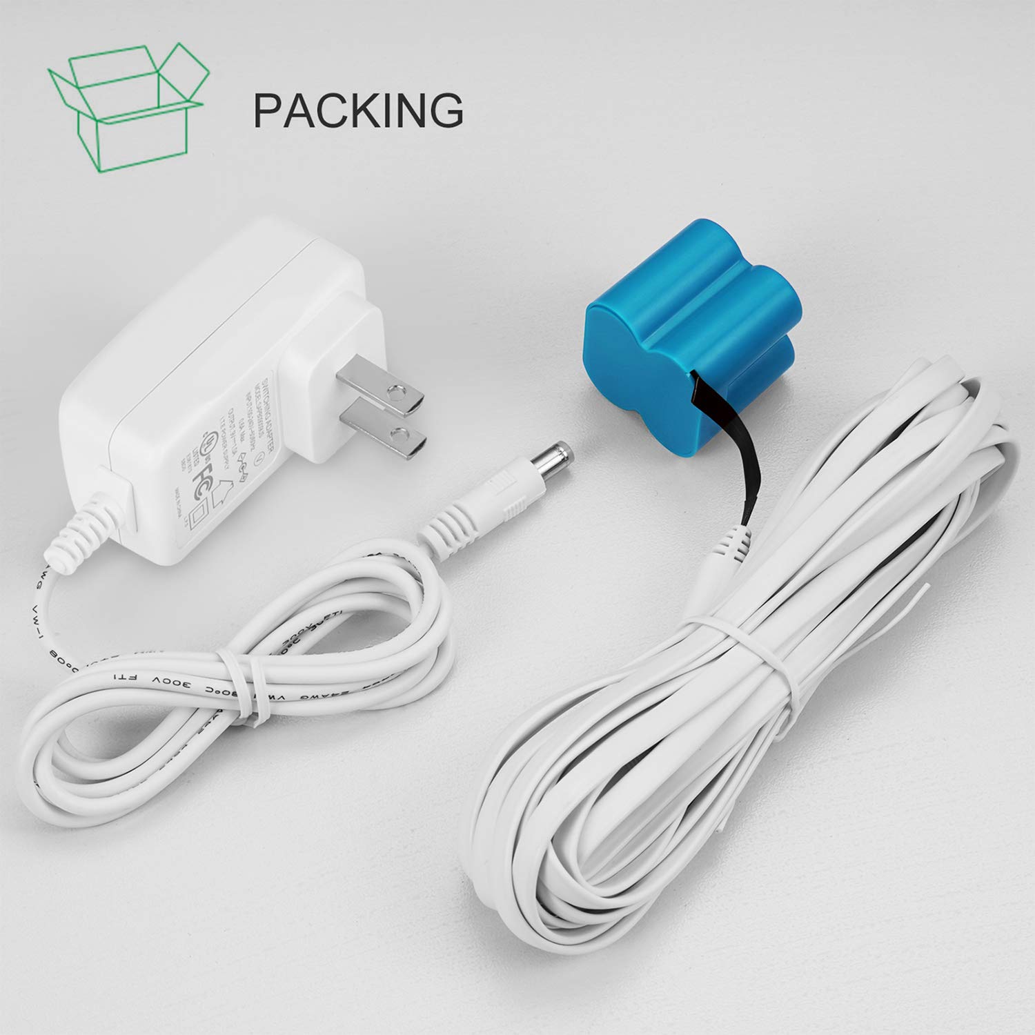 Adaptador de corriente compatible con Arlo (reemplazo CR123A), con cable de 25 pies24.6 ft resistente a la intemperie para exteriores alimenta