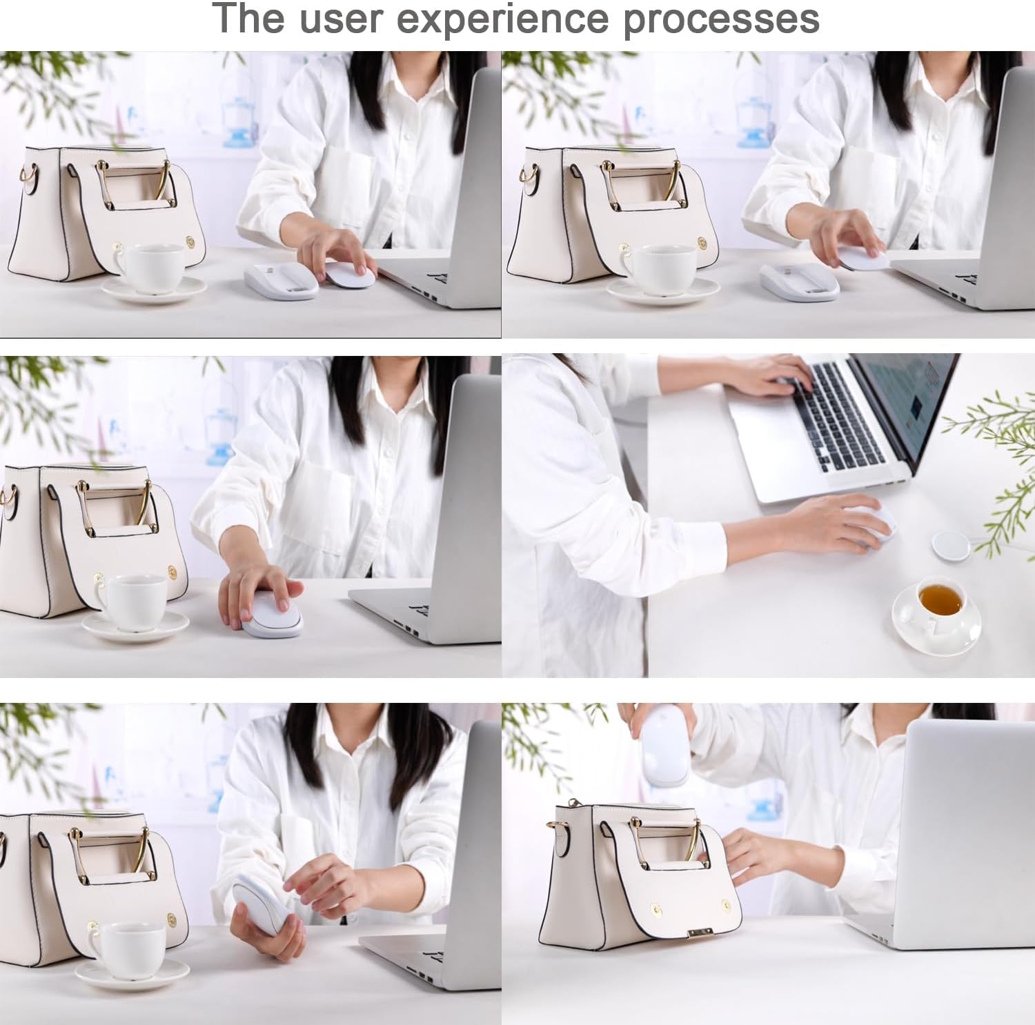 Paquete de 2 stents ergonómicos de base de carga inalámbrica para Magic Mouse de 2 generaciones, accesorios perfectos para agarre ergonómico,